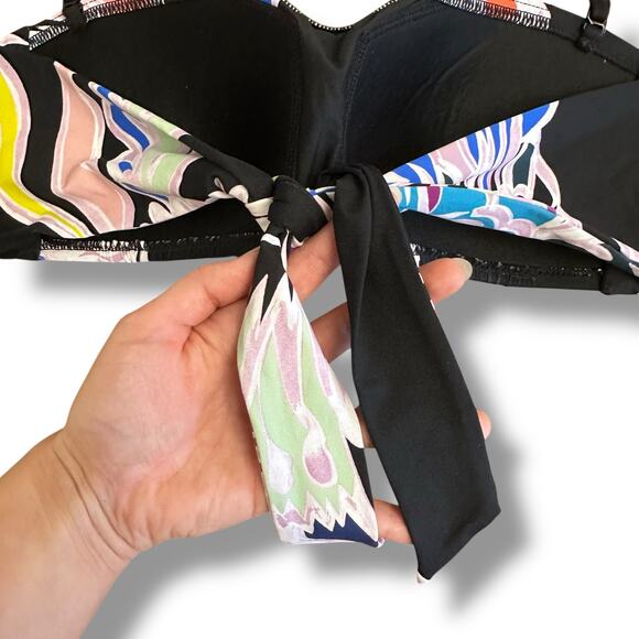 Trina Turk Bikini Top Bandeau Medium Strapless Swim Multicolor‎ US 6 - Picture 4 of 6